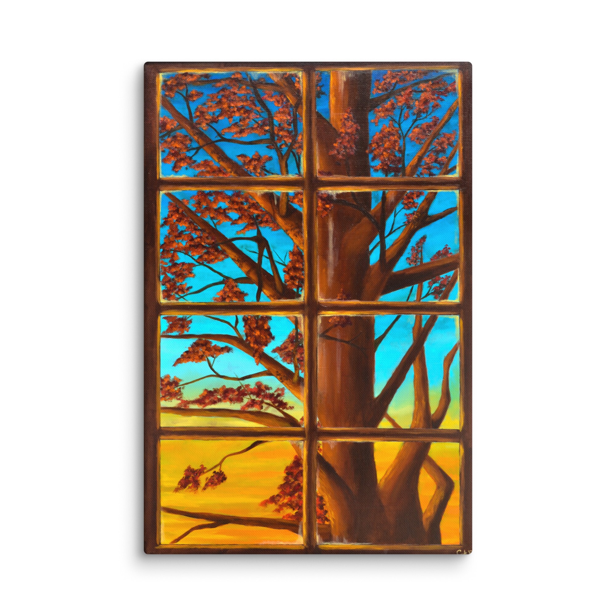 Through the Autumn Window Canvas Print